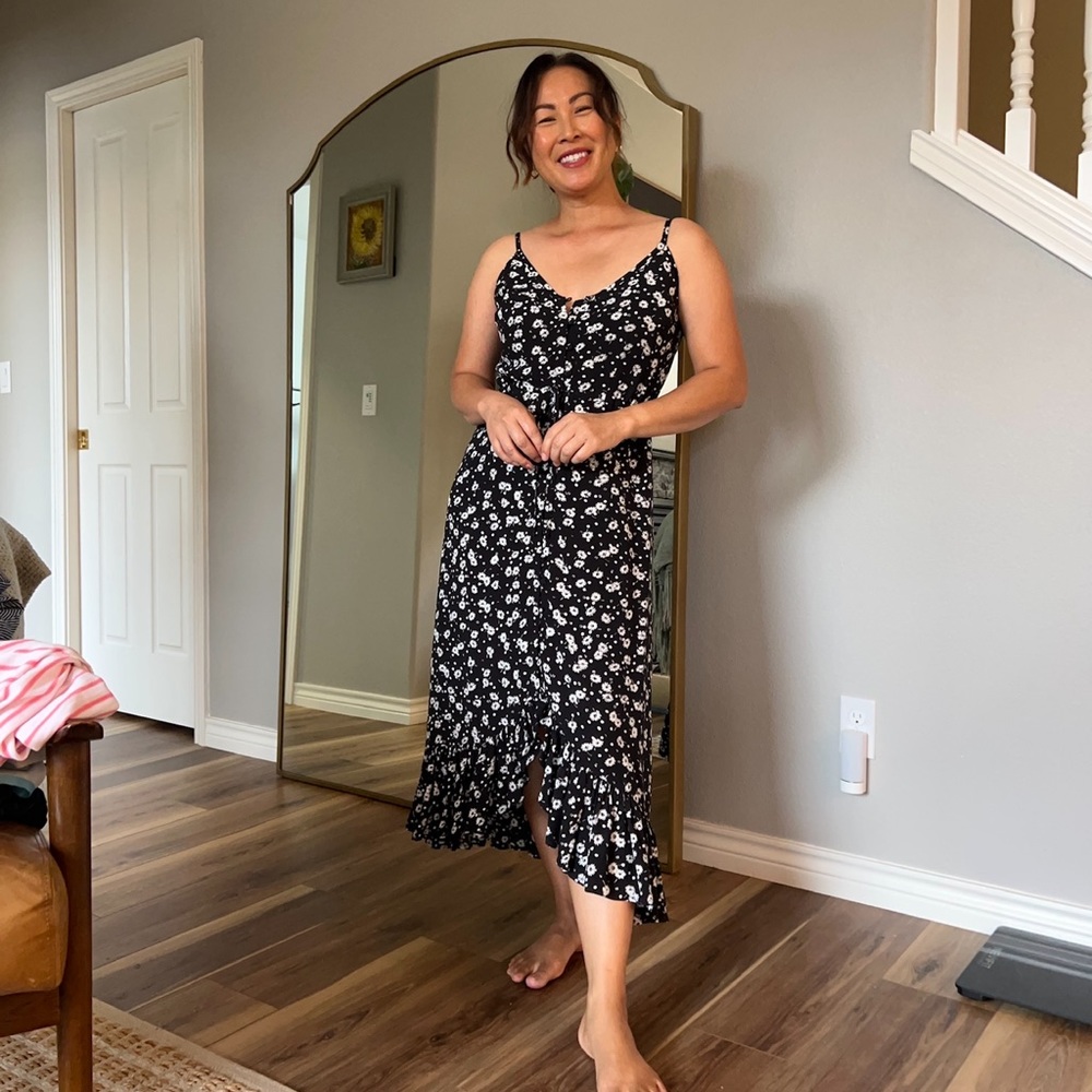 Rails Frida Dress Black Dotted Daisy